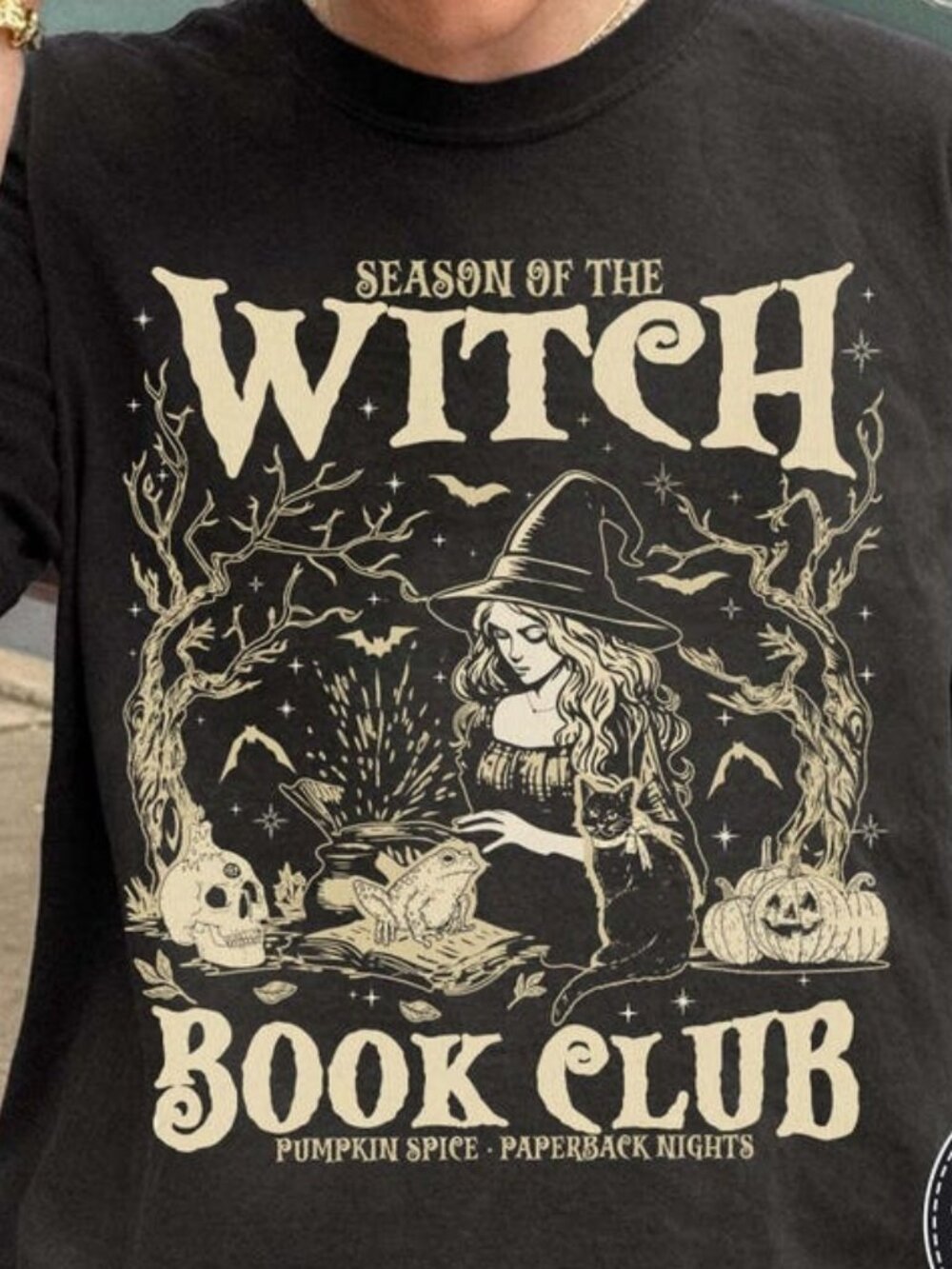 Witch Book Club T-shirt, Spooky Book Lover Graphic Tee